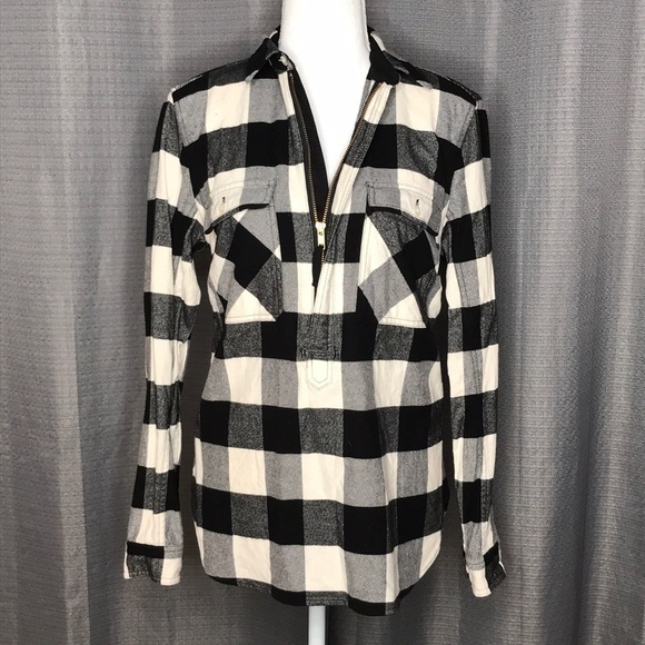 J. CREW SMALL BLACK & WHITE PULLOVER - Picture 1 of 7